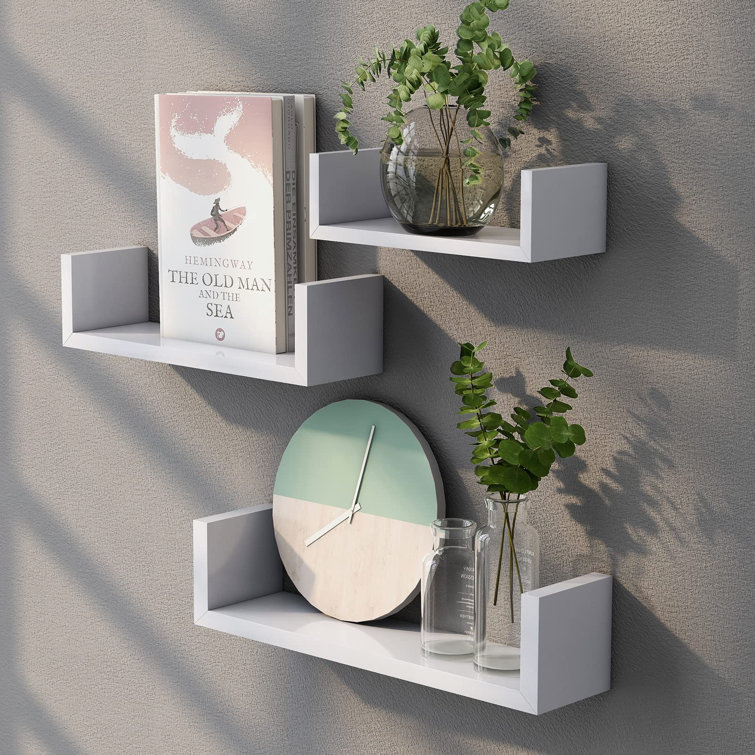 Latitude Run® Floating Shelves Wall Mounted, Wall Shelf For Bedroom